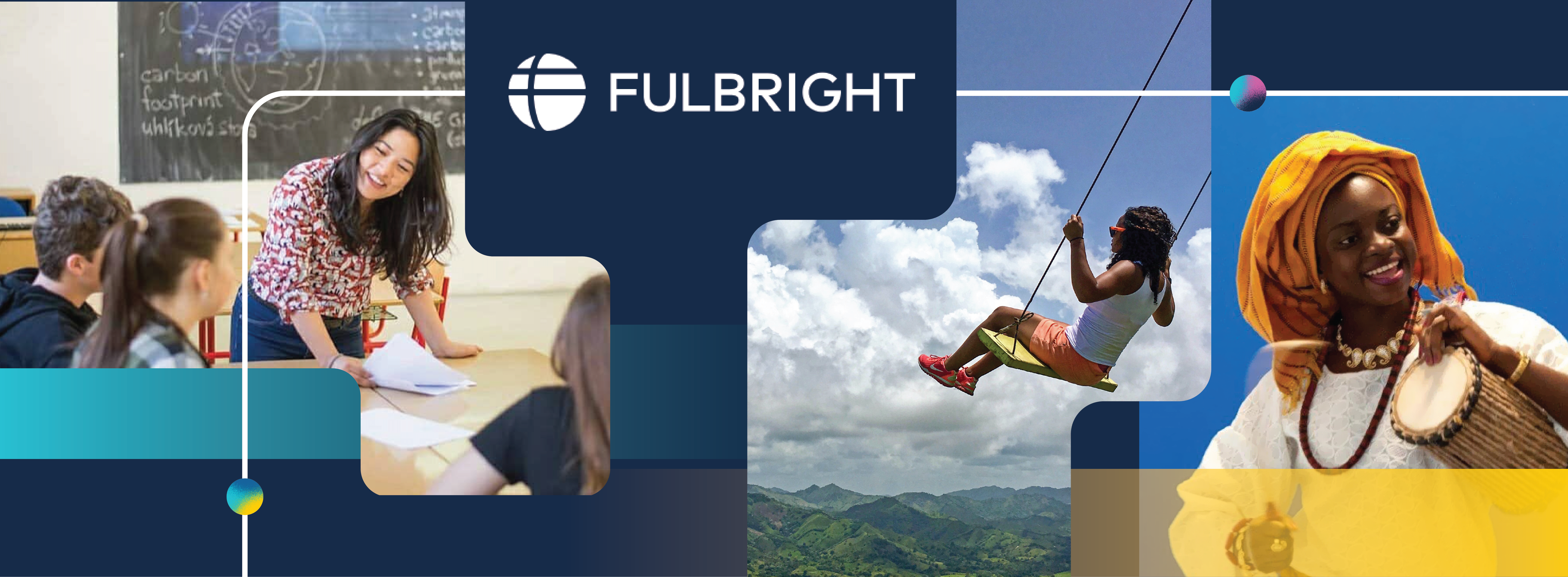 collage of Fulbright photos